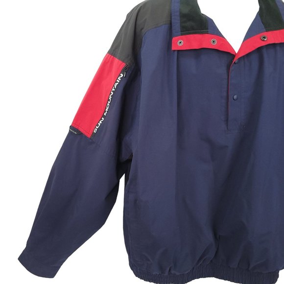 Sun Mountain Monsoon Pullover Golf Rain Jacket Mens Size XL Quarter Snap Front - Picture 5 of 15